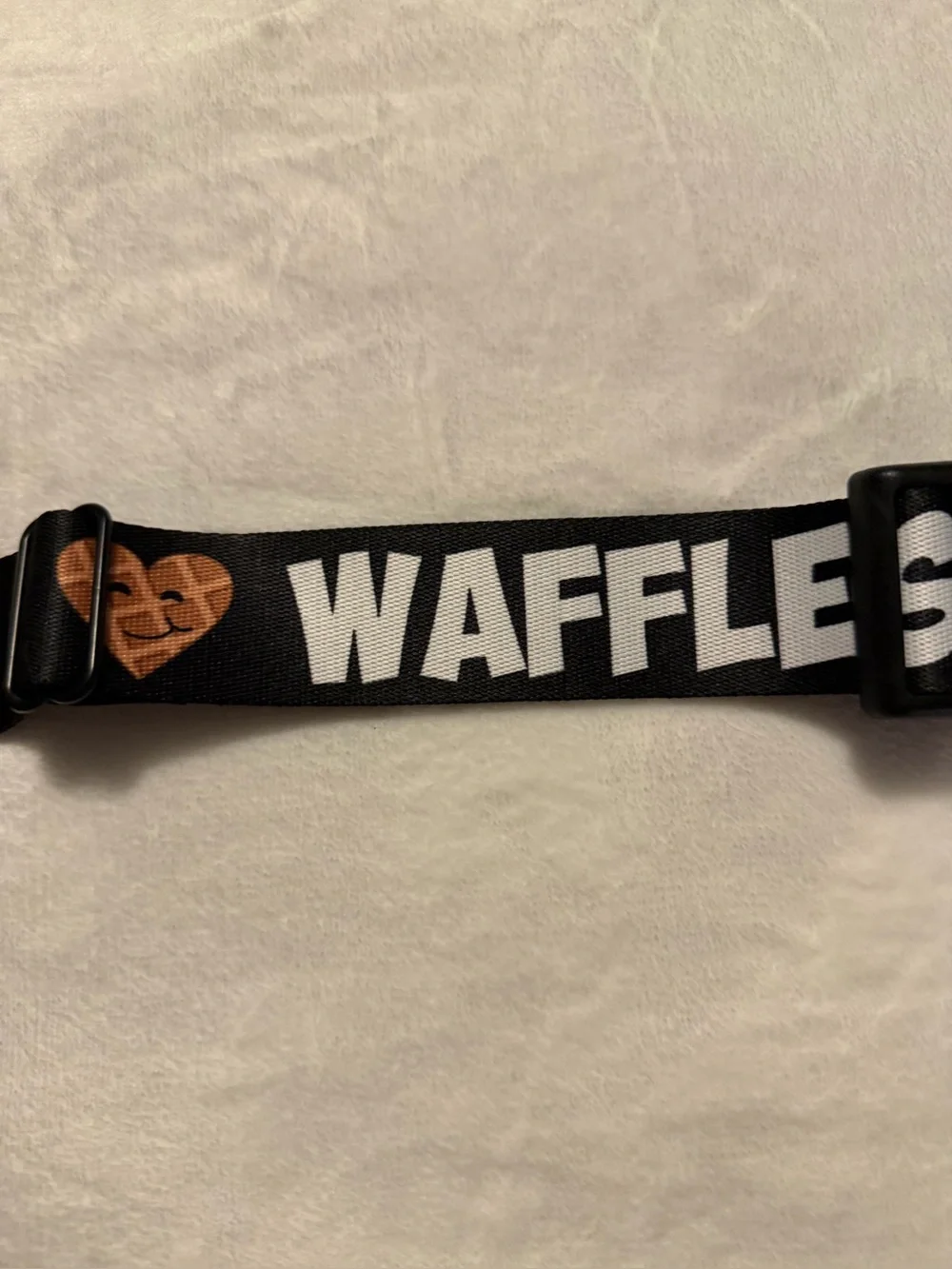Buckle-Down  I Heart Waffles Collar 1.5